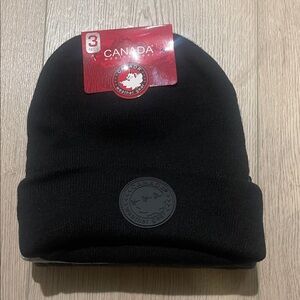 Canada Weather Gear-Bundled 3pack  Men’s black knit beanie hat.